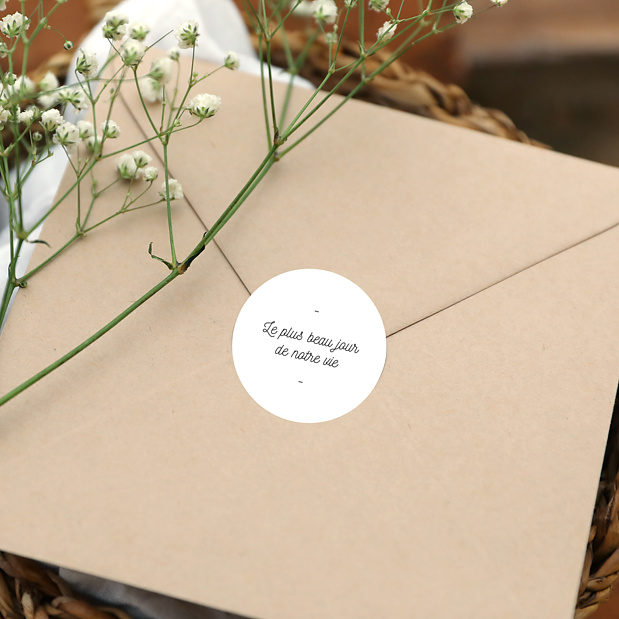 Sticker Mariage Tirets