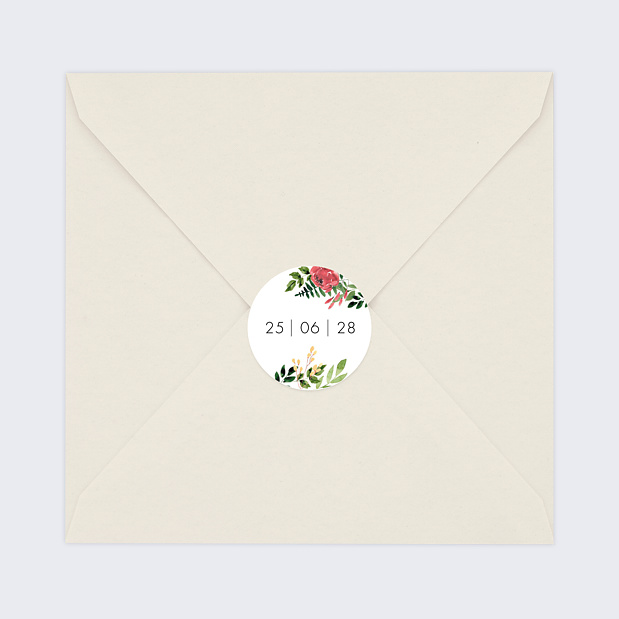 Sticker Mariage Wild Flowers
