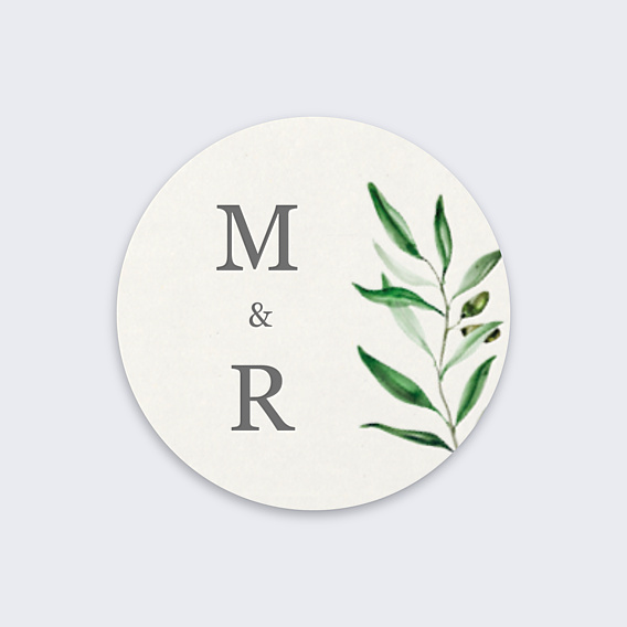 Sticker Mariage Arche et Oliviers