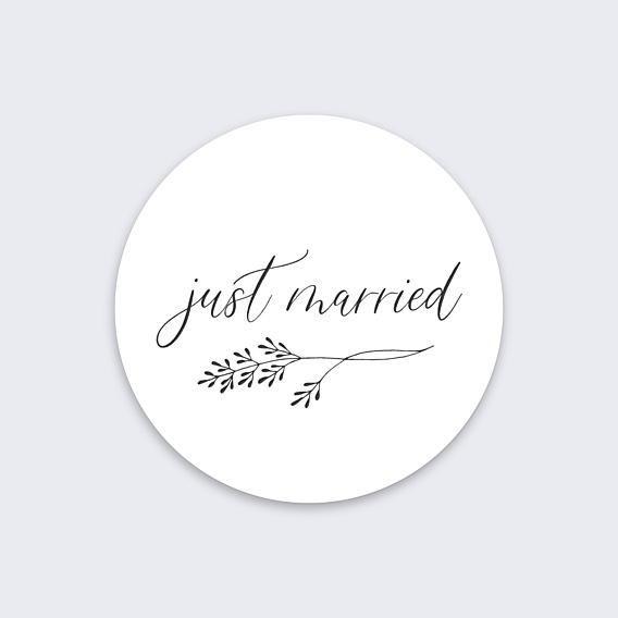 Sticker Mariage Just Married