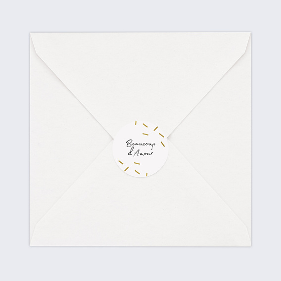 Sticker Mariage Paillettes Chic