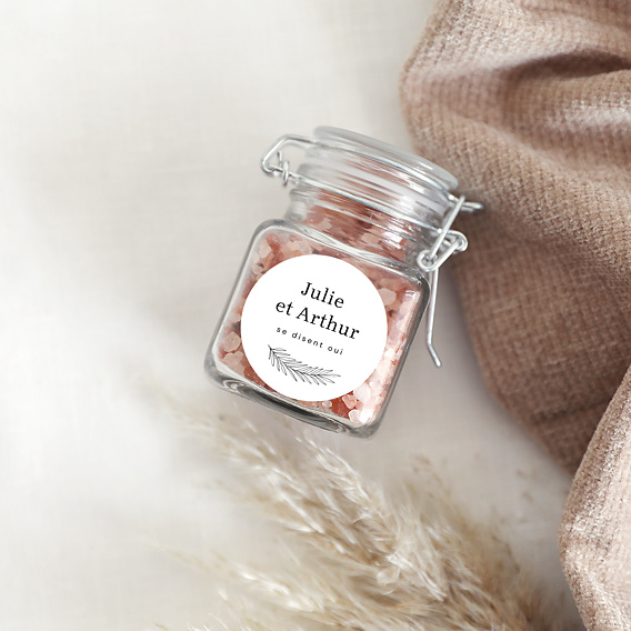  Stickers mariage Petite palme Après 4