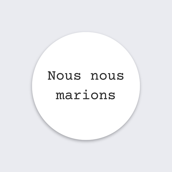 Sticker Mariage Polaroïd