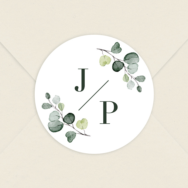 Sticker Mariage Eucalyptus
