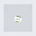 Sticker Mariage Aquarelle Botanique