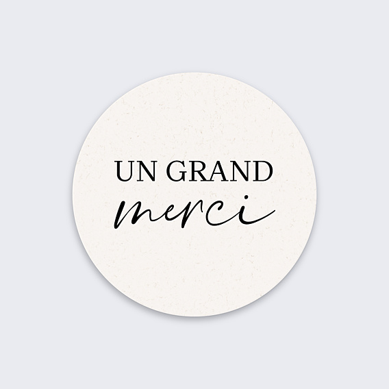 Sticker Mariage Un Grand Merci