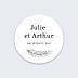 Sticker Mariage Petite palme