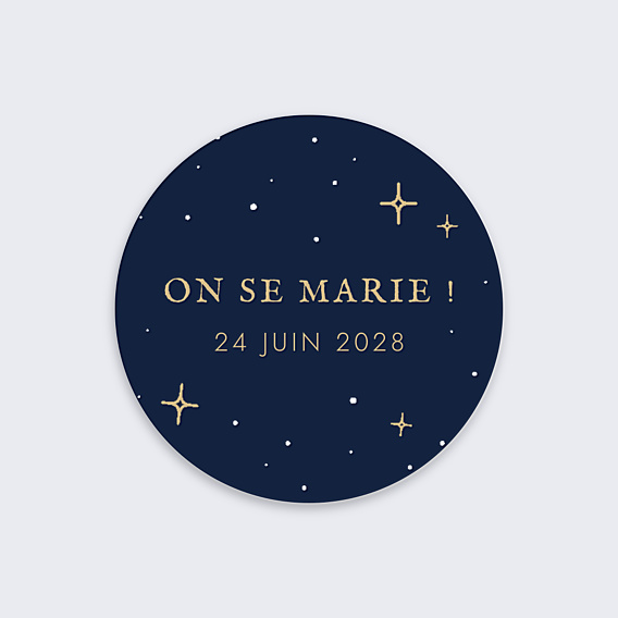 Sticker Mariage Notre Constellation