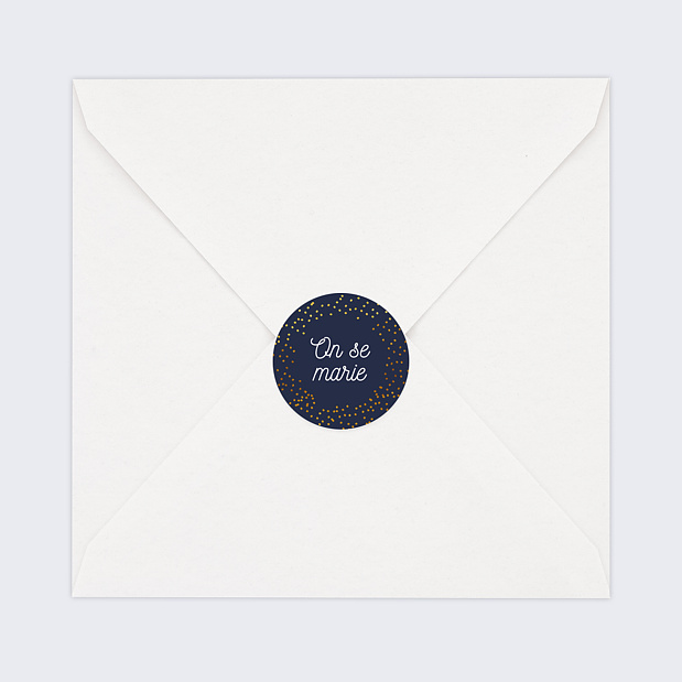 Sticker Mariage Bulles