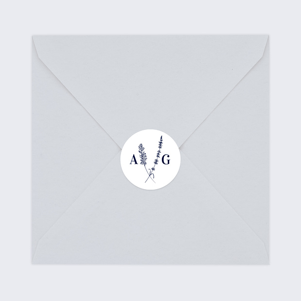 Sticker Mariage Jolie Lavande