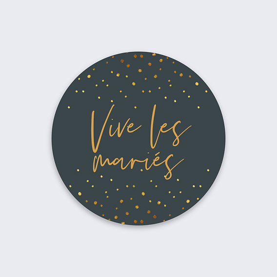 Stickers mariage Élégance Recto