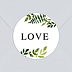 Sticker Mariage Aquarelle Botanique