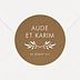  Stickers mariage Kraft Botanique