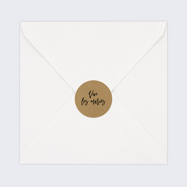 Sticker Mariage Modern Kraft