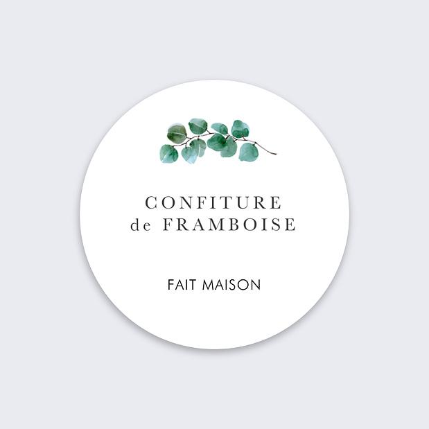 Sticker Mariage Eucalyptus et Tournesol