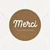 Sticker Mariage Merci kraft