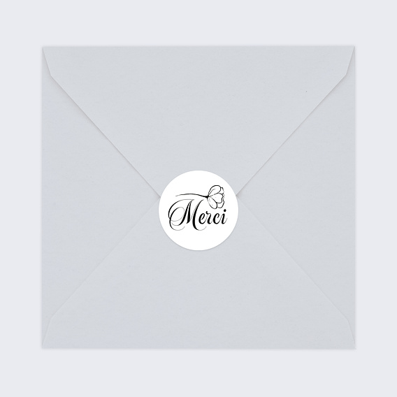  Stickers mariage Merci Coquelicot Après 3