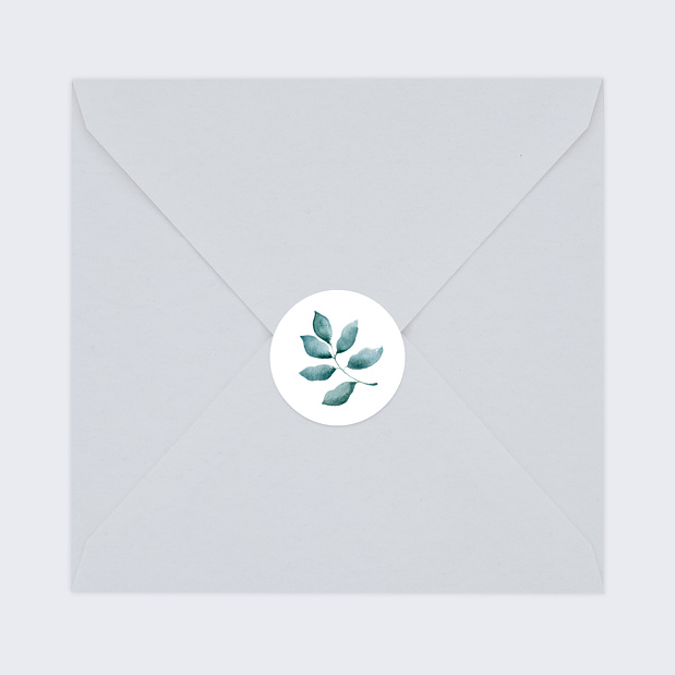 Sticker de Mariage Botanique