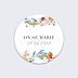 Sticker Mariage Éveil des fleurs