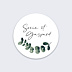 Sticker Mariage Branche d'Eucalyptus