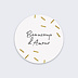 Sticker Mariage Paillettes Chic