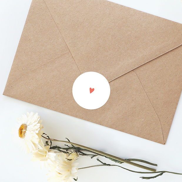 Sticker Mariage Petit Coeur