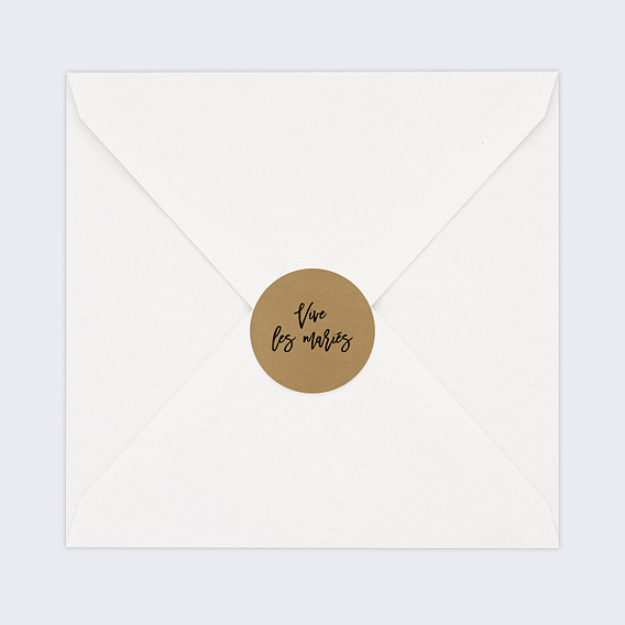  Stickers mariage Modern Kraft Après 4