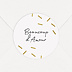 Sticker Mariage Paillettes Chic