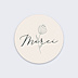 Sticker Mariage Merci Fleurs