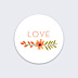 Sticker Mariage Bouquet Printanier 