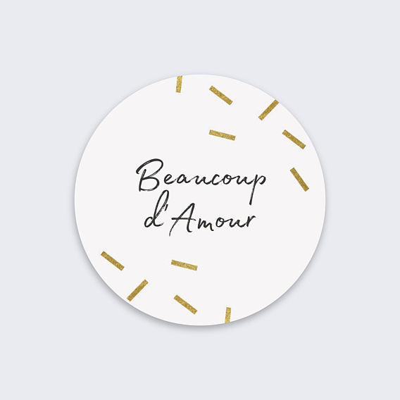 Sticker Mariage Paillettes Chic