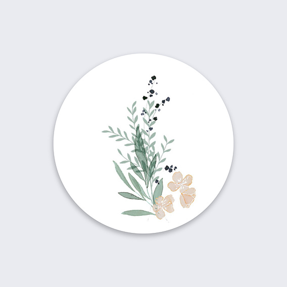 Sticker Mariage Couronne de Laurier