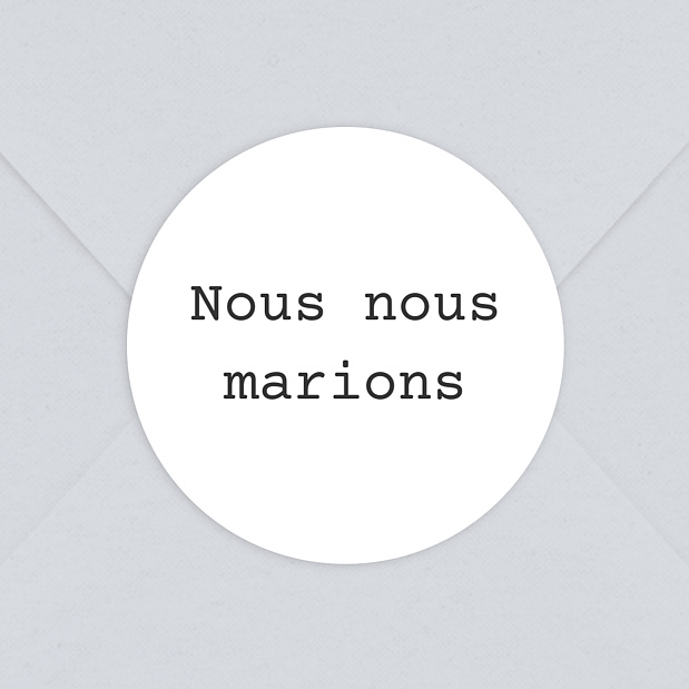 Sticker Mariage Polaroïd