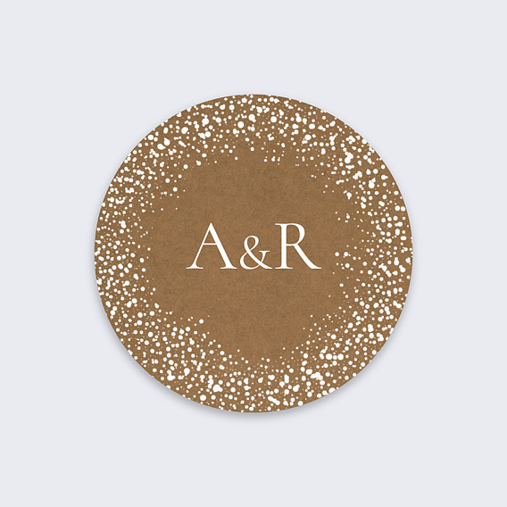  Stickers mariage Couronne de Dentelle Recto