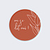 Sticker Mariage Terracotta Flowers