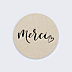 Sticker Mariage Merci Coeur Kraft