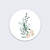 Sticker Mariage Couronne de Laurier