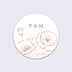 Sticker Mariage Coquelicot