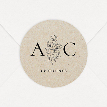 Sticker Mariage Kraft Dlicat