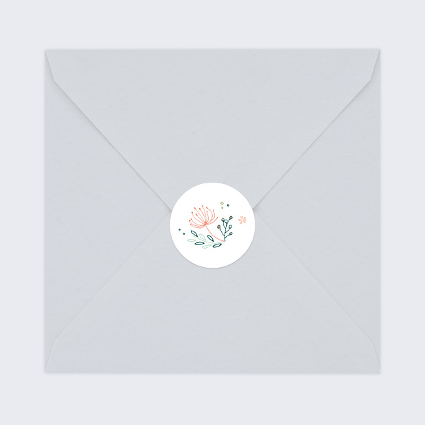Sticker Mariage Couronne de Fleurs