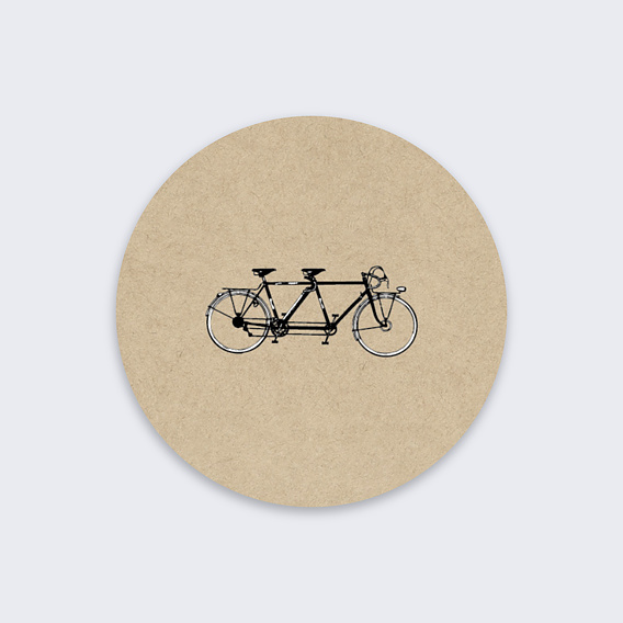 Stickers mariage Vintage Ludique Recto