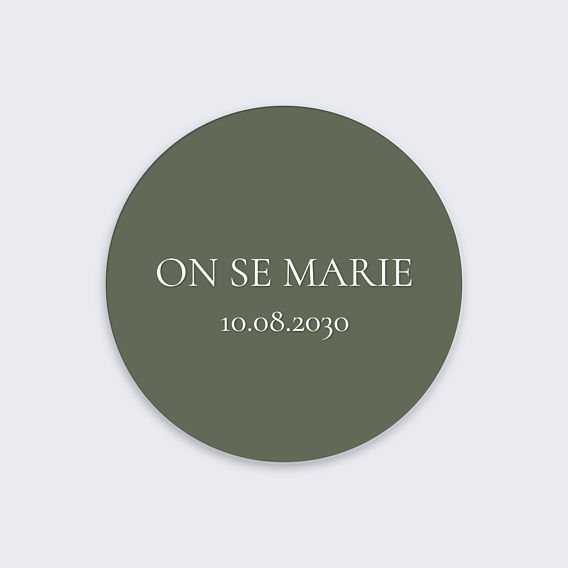 Sticker Mariage Deux prénoms