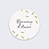 Sticker Mariage Paillettes Chic
