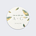 Sticker Mariage Feuilles de Jade