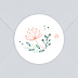 Sticker Mariage Couronne de Fleurs