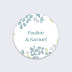  Stickers mariage Petites fleurs bleues