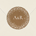  Sticker mariage Couronne de Dentelle