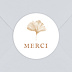  Sticker mariage Ginkgo délicats