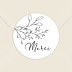  Sticker mariage Merci Plantes