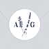 Sticker Mariage Jolie Lavande